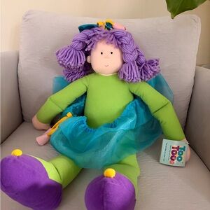 TOO TOOs “Dolls by Little Souls” Purple Hair and Green Outfit ZINNIA